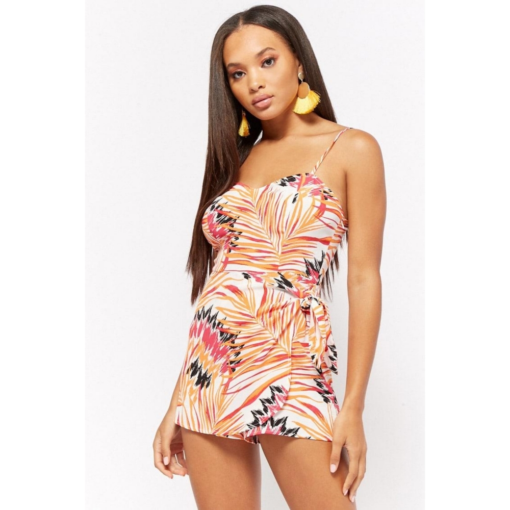 Tropical Wrap Romper